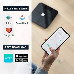 WYZE Smart Scale for Body Weight, Wireless Digital 1 Count (Pack of 1), Black