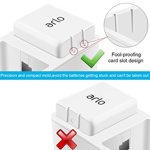 Arlo Battery Charger Station, Dual Rechargeable Batteries Charging Station...