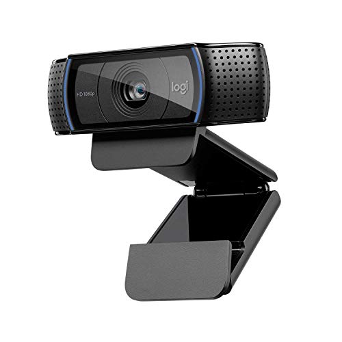 Logitech C920x HD Pro Webcam, Full 1080p/30fps Video Calling, Clear Black