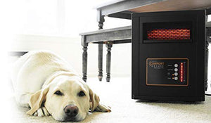 AirNmore Comfort Deluxe with Copper PTC, Infrared Space Heater Black