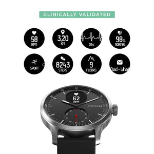 Withings ScanWatch - Hybrid Smartwatch with ECG, Heart Rate 42 mm, Black
