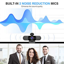 Load image into Gallery viewer, 1080P Webcam with Microphone, EMEET C960 Web Camera, 2 Mics Medium, Black