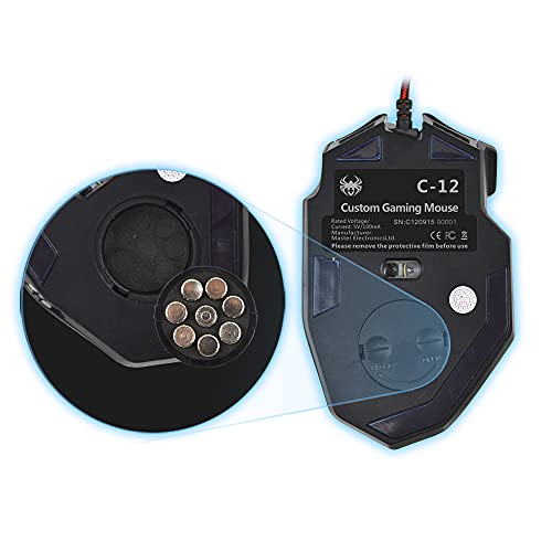 12 Programmable Buttons C12 Gaming Mouse, AFUNTA Laser Double-Speed C12-Mouse