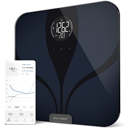 Greater Goods Digital Smart Scale for Body Weight 1 Count (Pack of 1), Black