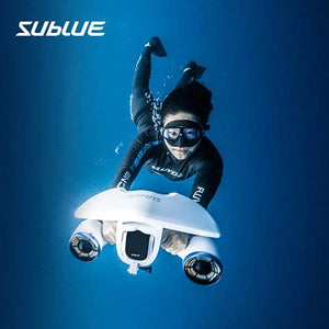 sublue WhiteShark Mix Underwater Scooter Dual Propellers with SpaceBlue