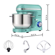 Load image into Gallery viewer, Aucma Stand Mixer,6.5-QT 660W 6-Speed Tilt-Head Food Mixer, 6.5QT, Blue