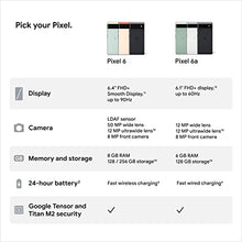 Load image into Gallery viewer, Google Pixel 6a - 5G Android Phone - Unlocked Smartphone with 12 Chalk