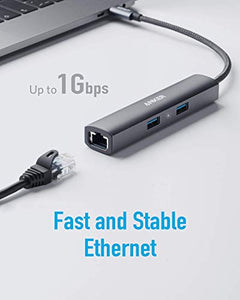 Anker USB C Hub Adapter, 5-in-1 C Adapter with 4K C to HDMI, Gray