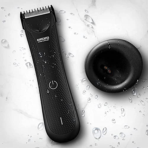 MANSCAPED™ Electric Groin Hair Trimmer, The Lawn 1 Count (Pack of 1), Black