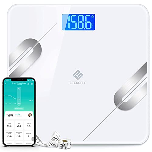 Etekcity Scale for Body Weight, Smart 11.8x11.8 Inch (Pack of 1), White