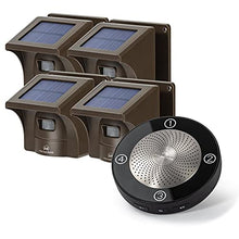 Load image into Gallery viewer, eMACROS Long Range Solar Wireless Driveway Alarm 1 recceiver and 4 sensors