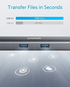 Anker USB C Hub Adapter, 5-in-1 C Adapter with 4K C to HDMI, Gray