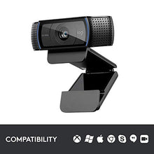 Load image into Gallery viewer, Logitech C920x HD Pro Webcam, Full 1080p/30fps Video Calling, Clear Black