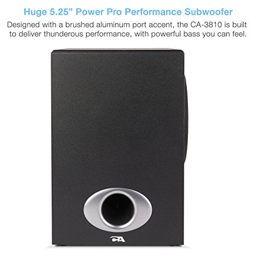 Cyber Acoustics High Power 2.1 Subwoofer Speaker System with 80W of –...