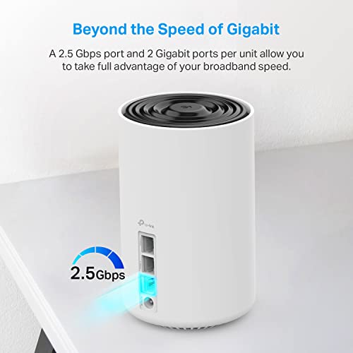 TP-Link Deco AXE5400 Tri-Band WiFi 6E Mesh System(Deco XE75 Black and White