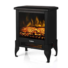 Load image into Gallery viewer, TURBRO Suburbs TS17 Compact Electric Fireplace Heater, Freestanding Stove...