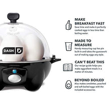 Load image into Gallery viewer, DASH black Rapid 6 Capacity Electric Cooker for Hard Boiled, One Size, Black