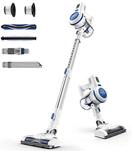 ORFELD Cordless Vacuum Cleaner, 22000Pa 41.34*9.05*4.7 inch, Blue & Silver