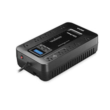 Load image into Gallery viewer, CyberPower EC850LCD Ecologic Battery Backup &amp; Surge Protector UPS Black