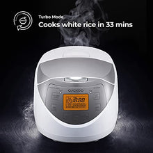 Load image into Gallery viewer, Cuckoo CR-0632F 6 Cup Micom Rice Cooker and Warmer, 10 Menu White/Silver