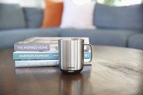 NEW Ember Temperature Control Smart Mug 1 Count (Pack of 1), Stainless Steel