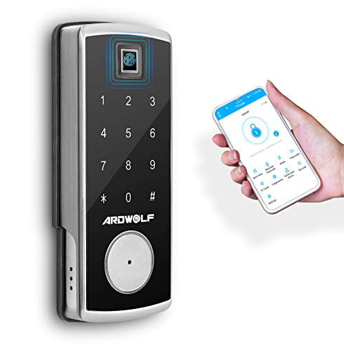 Ardwolf A70 Keyless Entry Bluetooth Dead-Bolt Door Lock with Silver