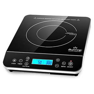 Duxtop Portable Induction Cooktop, Countertop Burner 1800 Watts, Silver