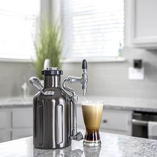 GrowlerWerks uKeg Nitro Cold Brew Coffee Maker, 50 oz, 50 oz., Black Chrome