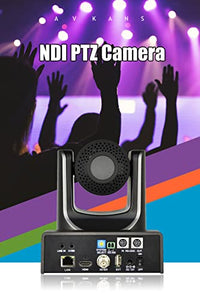 AVKANS NDI Camera, 20X Optical PTZ Camera with Simultaneous Black