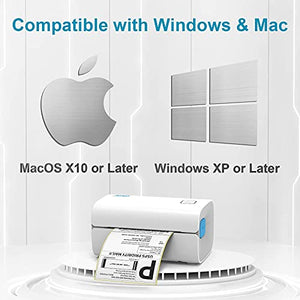 Jiose Shipping Label Windows & MacOS both Compatible, Gray Inner