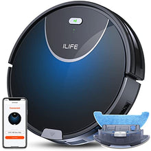 Load image into Gallery viewer, ILIFE V80 Max Mopping Robot Vacuum and Mop Combo - 2000Pa Suction Blue/Black