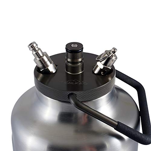 TrailKeg Half Gallon Package - Stainless Steel Growler 64 Oz,
