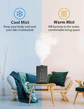Load image into Gallery viewer, Elechomes SH8820 Humidifiers, 5.5L Top Fill Warm and Cool 5.5 Liter, Black