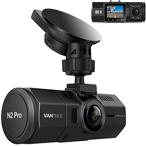 Vantrue N2 Pro Uber Dual 1080P Dash Cam, 2.5K 1440P Front and Black