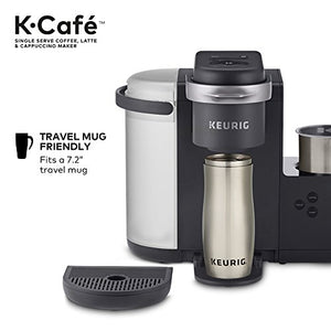 Keurig K-Cafe Single-Serve K-Cup Coffee Maker, 1 Count (Pack of 1), Charcoal