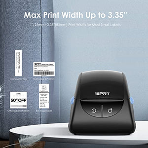 iDPRT Label Printer - 2022 Thermal 10.47 x 6.81 x 6.57 inches, Black