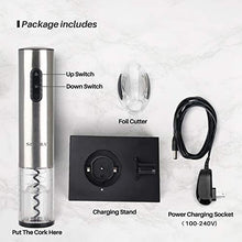 Load image into Gallery viewer, Secura Electric Wine Opener, Automatic Stainless Steel