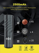 Load image into Gallery viewer, LENDOO Cordless Tire Inflator Portable Air Compressor Electric Pump for...