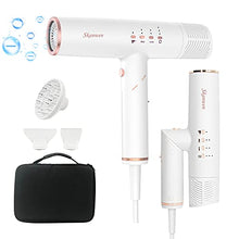 Load image into Gallery viewer, Professional Hair Dryer, Brushless Motor, Foldable Blow Dryers White