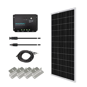 Renogy 100 Watts 12 Volts Monocrystalline Solar 100W Panel+30A PWM Controller