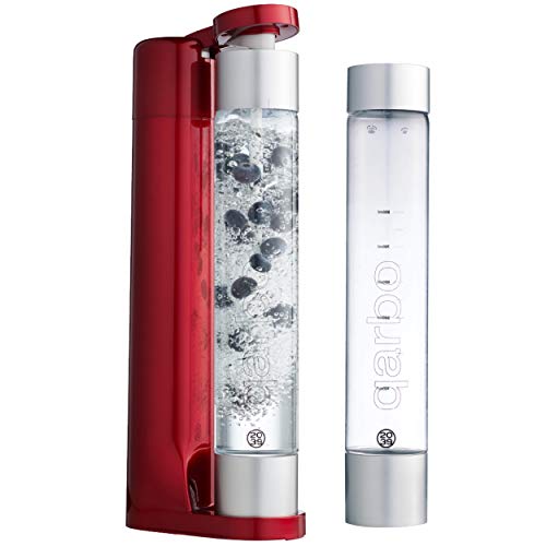 Twenty39 Qarbo - Sparkling Water Maker and Fruit Infuser - Metallic-Red