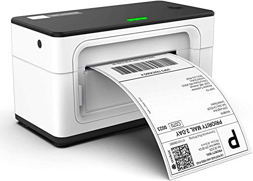 MUNBYN Shipping Label Printer, 4x6 Printer for Packages, White