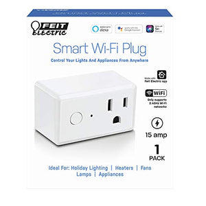 Feit Electric WiFi Work with Alexa and Google Home, App, Indoor, White