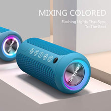 Load image into Gallery viewer, Ortizan Portable Bluetooth Speaker, IPX7 Waterproof Wireless Speaker Blue