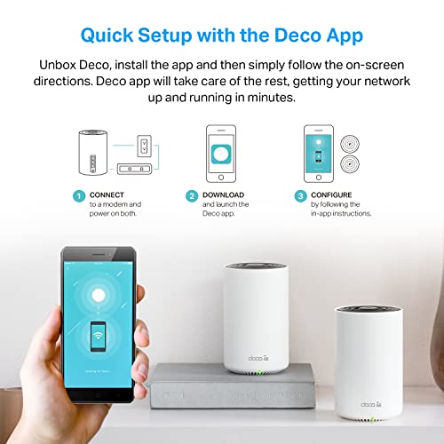 TP-Link Deco AXE5400 Tri-Band WiFi 6E Mesh System(Deco XE75 Black and White