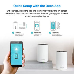 TP-Link Deco AXE5400 Tri-Band WiFi 6E Mesh System(Deco XE75 Black and White