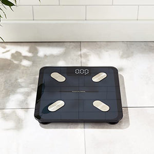 Etekcity Smart Scale for Body Weight, Accurate to 0.05lb 11 x 11 Inch, Black