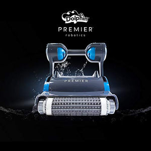 DOLPHIN Premier Robotic Pool Cleaner with Powerful Dual Scrubbing Brushes...