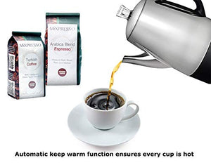 Mixpresso Electric Percolator Coffee Pot | Stainless Steel stainless steel