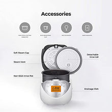 Load image into Gallery viewer, Cuckoo CR-0632F 6 Cup Micom Rice Cooker and Warmer, 10 Menu White/Silver